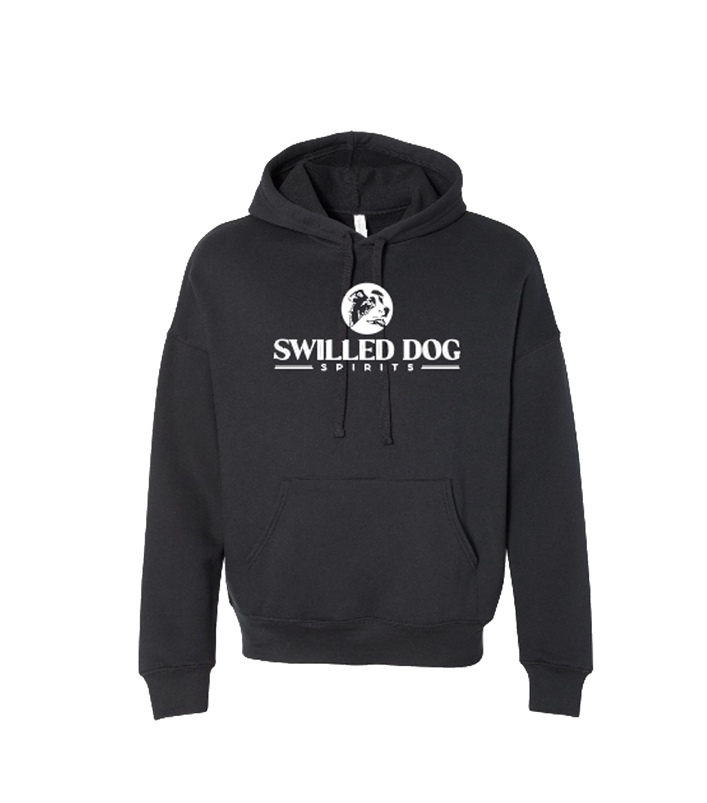 Swilled Dog Unisex Fleece Hoodie - Black