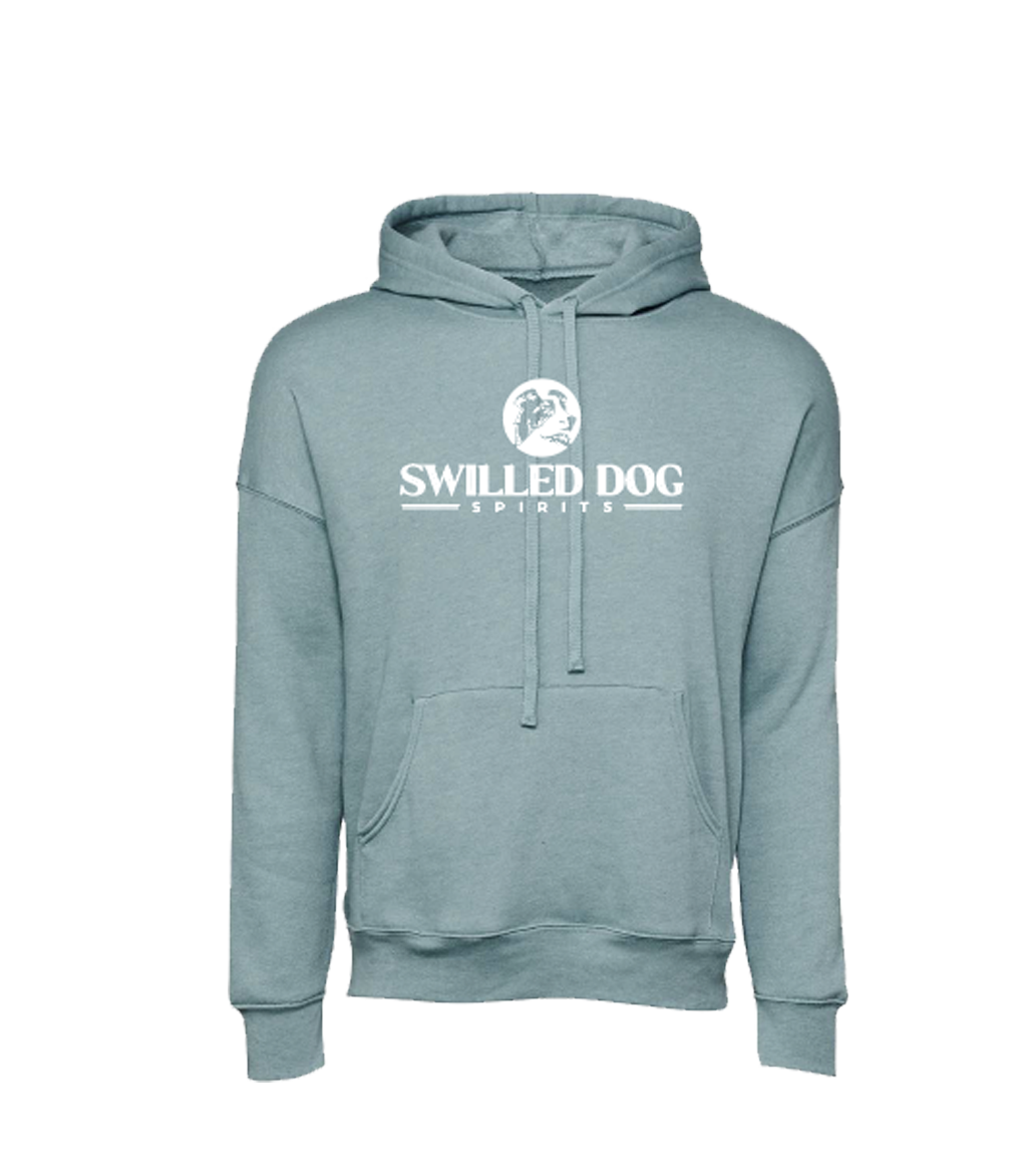 Swilled Dog Unisex Fleece Hoodie - Heather Lagoon