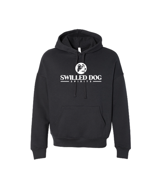 Swilled Dog Unisex Fleece Hoodie - Black