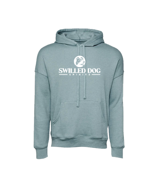 Swilled Dog Unisex Fleece Hoodie - Heather Lagoon