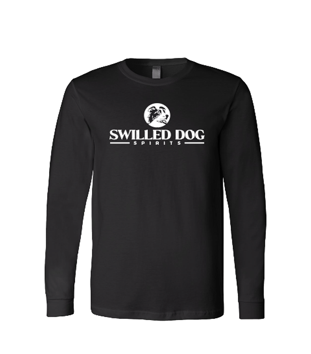 Swilled Dog Spirits Unisex Long Sleeve Tee - Black