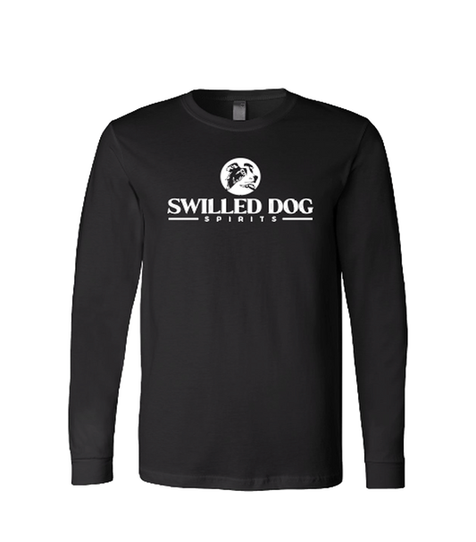 Swilled Dog Spirits Unisex Long Sleeve Tee - Black