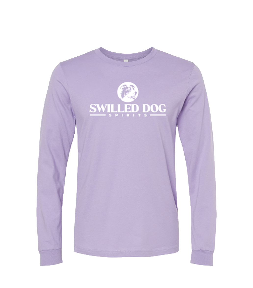 Swilled Dog Spirits Unisex Long Sleeve Tee - Lavender