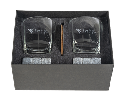 Let's Go Glass/Coaster Gift Set